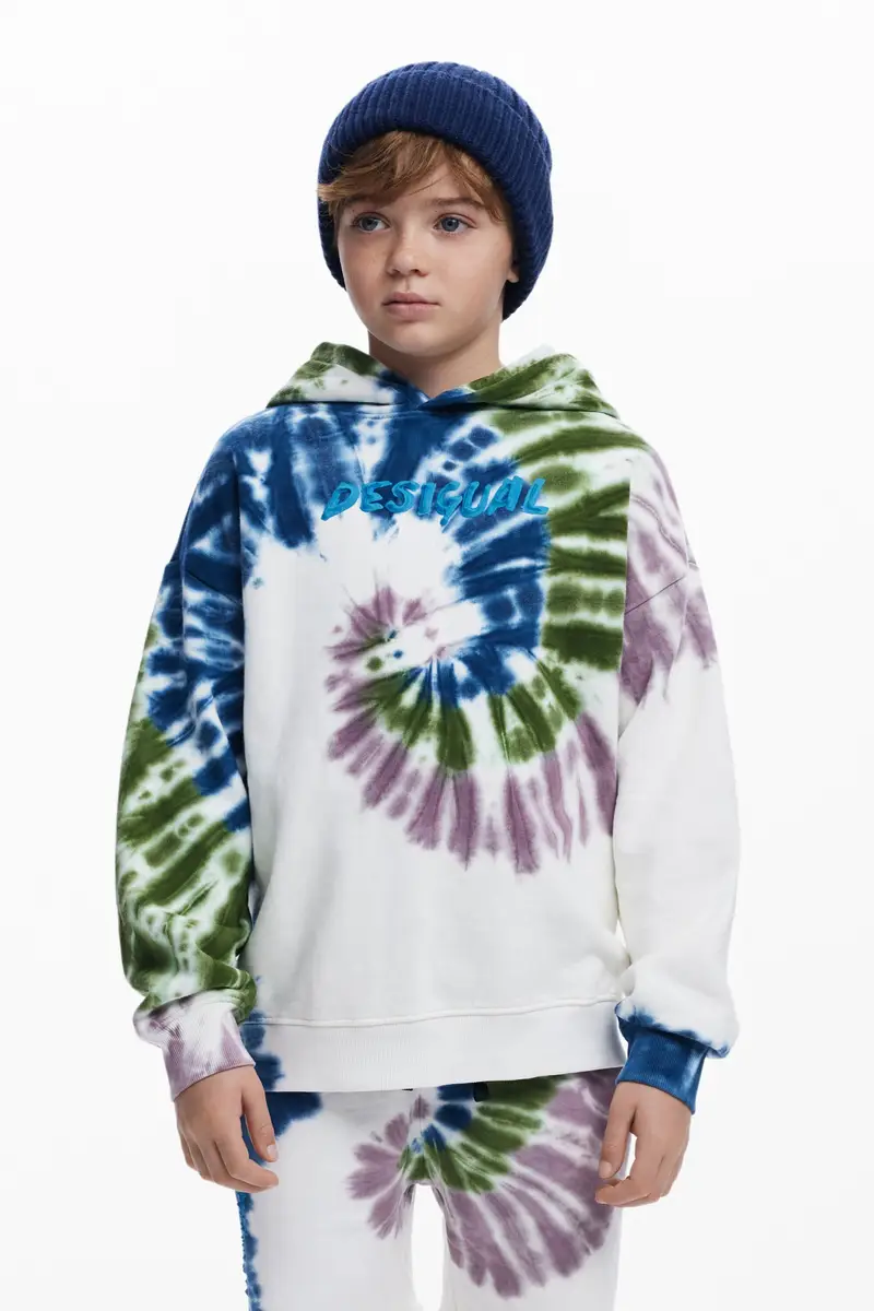 Felpa Tie-Dye con logo