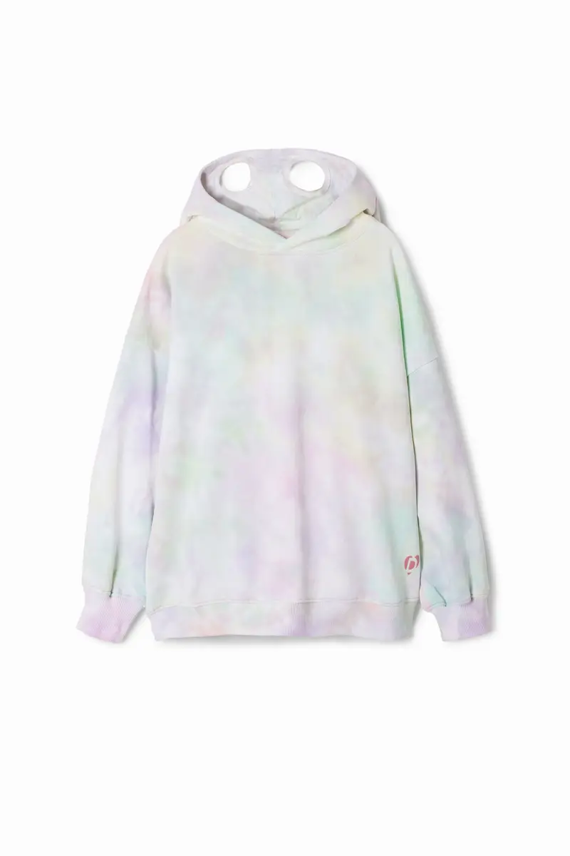 Felpa unicorno tie-dye