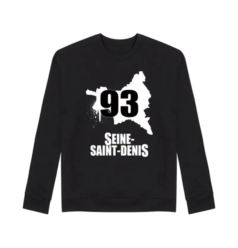 Felpa unisex 93 seine-saint-denis