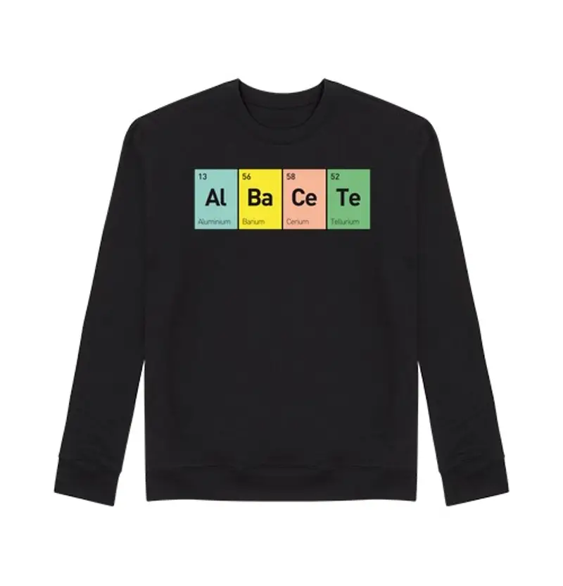 Felpa unisex alb ace te elle ments