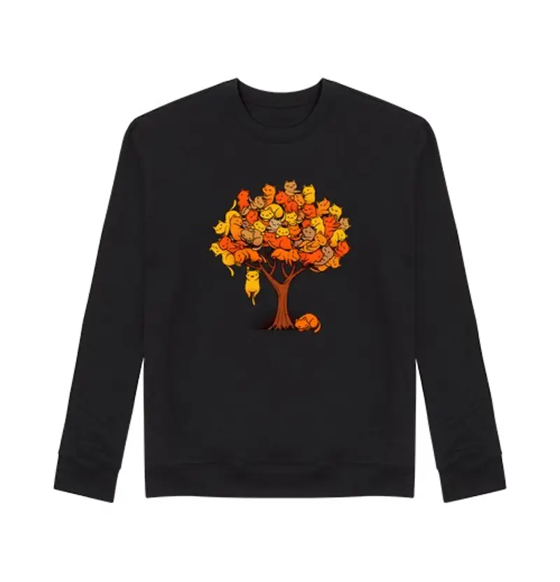 Felpa unisex albero dei gatti