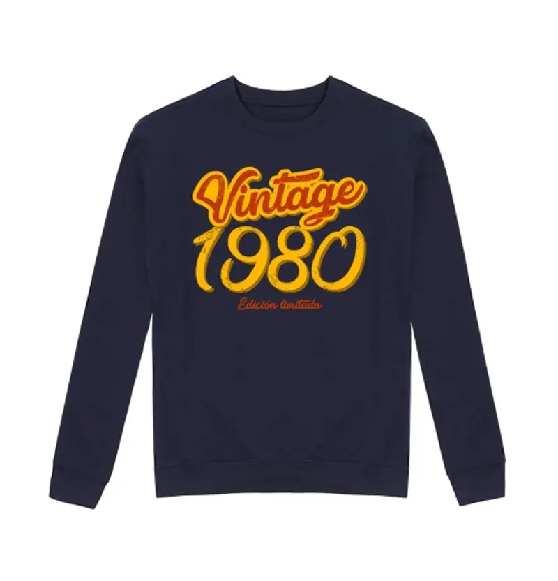Felpa unisex annata 1980 edizione limitata