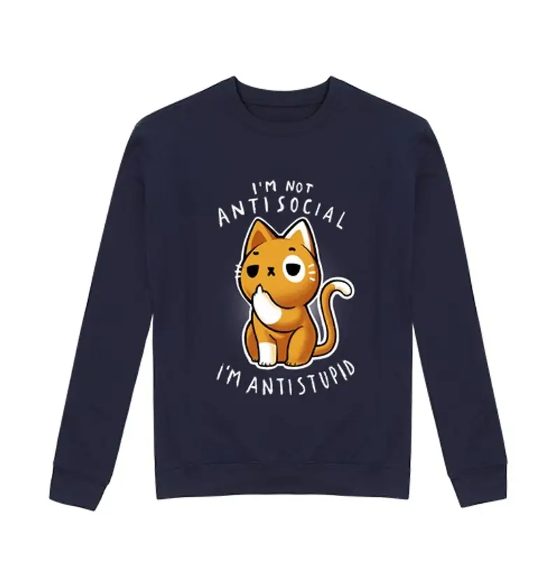 Felpa unisex antisociale