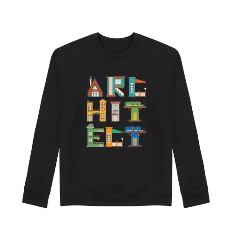 Felpa unisex architetto architettura edificio