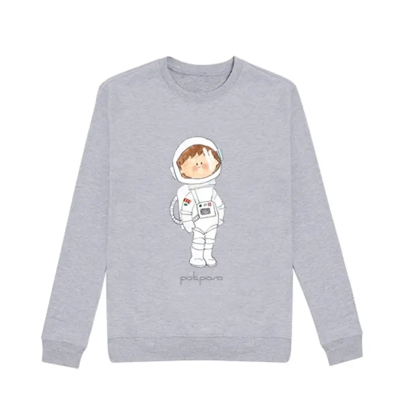 Felpa unisex astronauta. felpa unisex