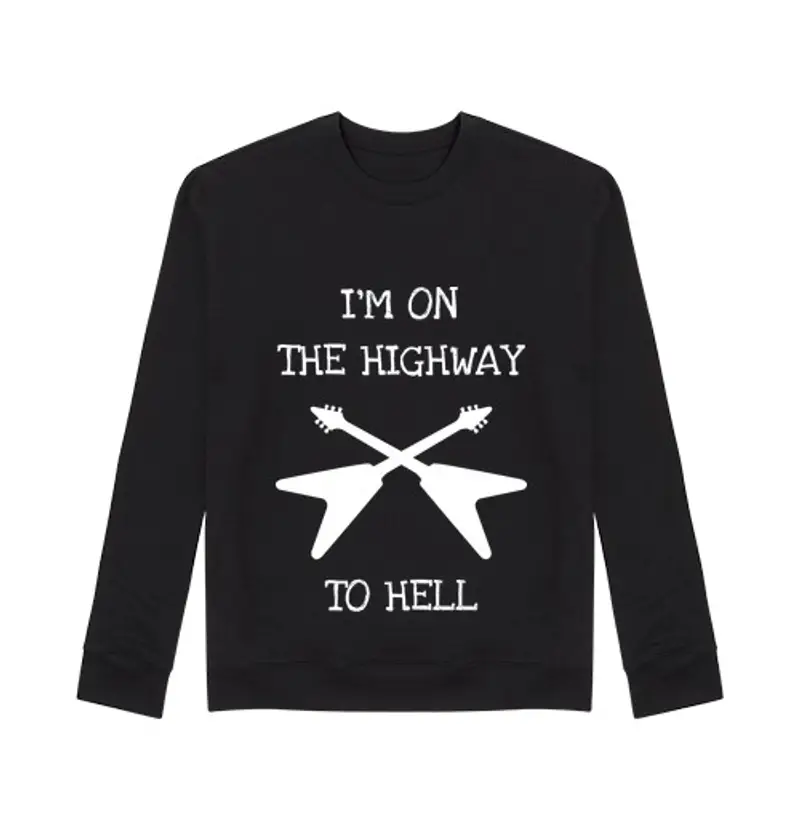 Felpa unisex autostrada per l39inferno - ac dc - met