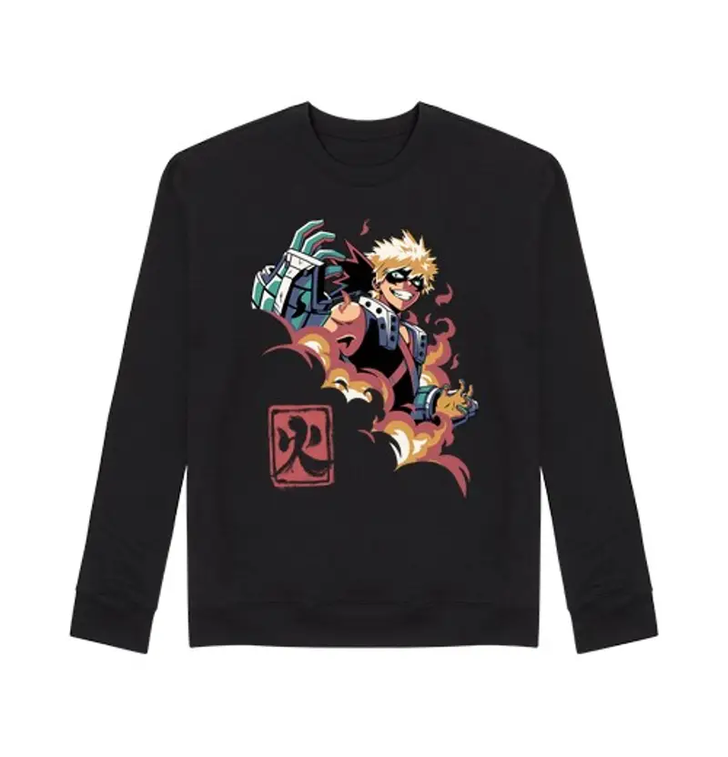 Felpa unisex bakugou il mio hero accademico