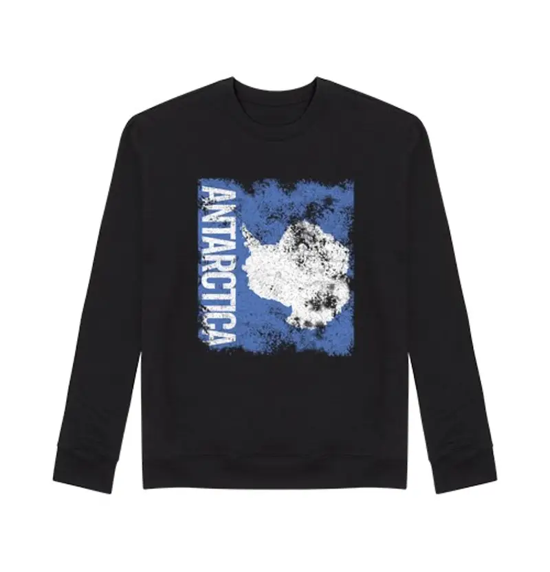 Felpa unisex bandiera antartica in difficoltà