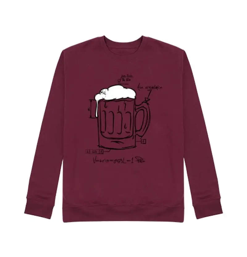 Felpa unisex birra tecnico