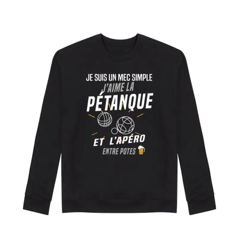 Felpa unisex bocce e bibita