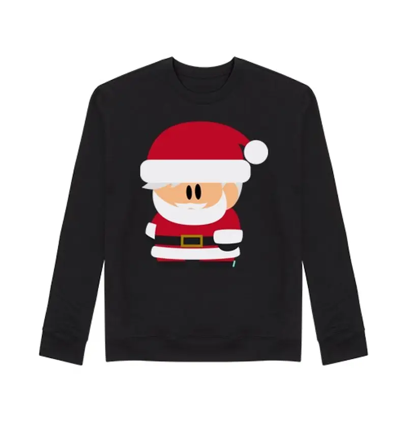 Felpa unisex bubble papà noel