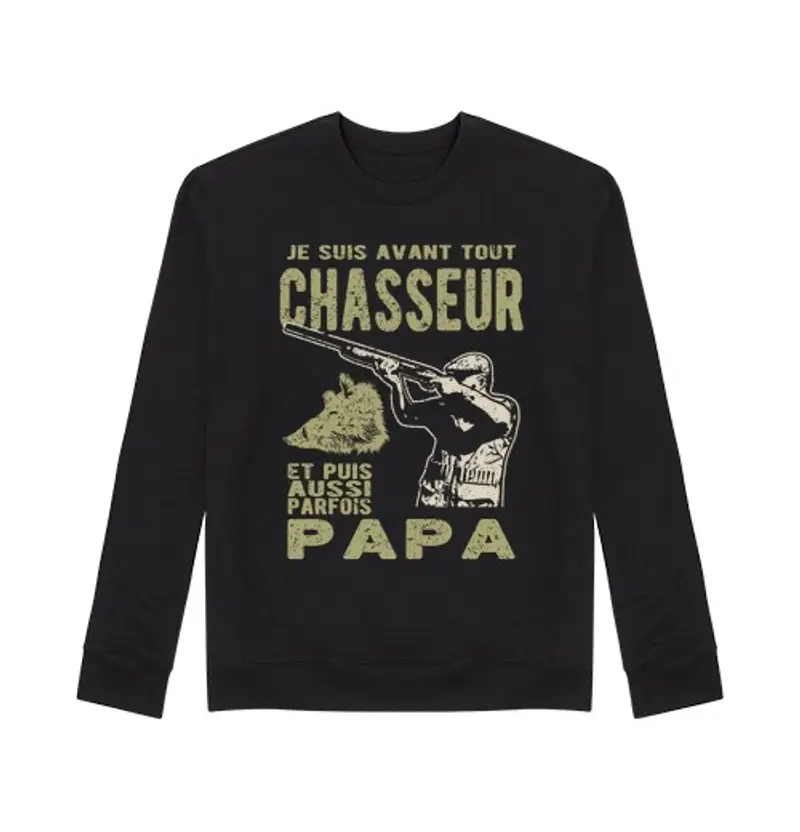 Felpa unisex cacciatore e papà