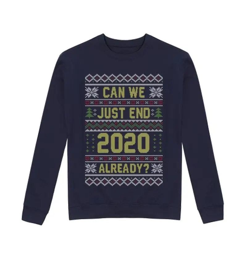 Felpa unisex can finiamo 2020 ugly sw eat er