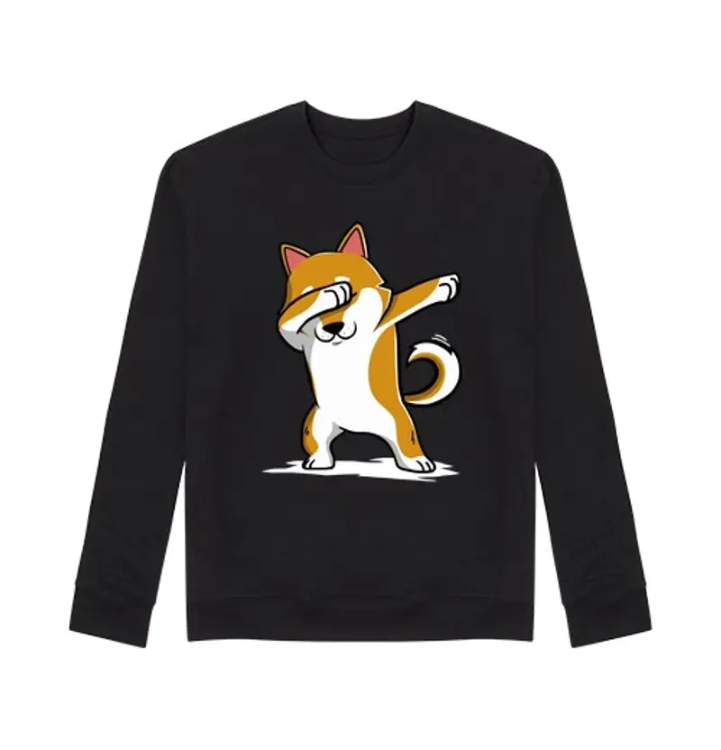 Felpa unisex cane shiba inu dab!