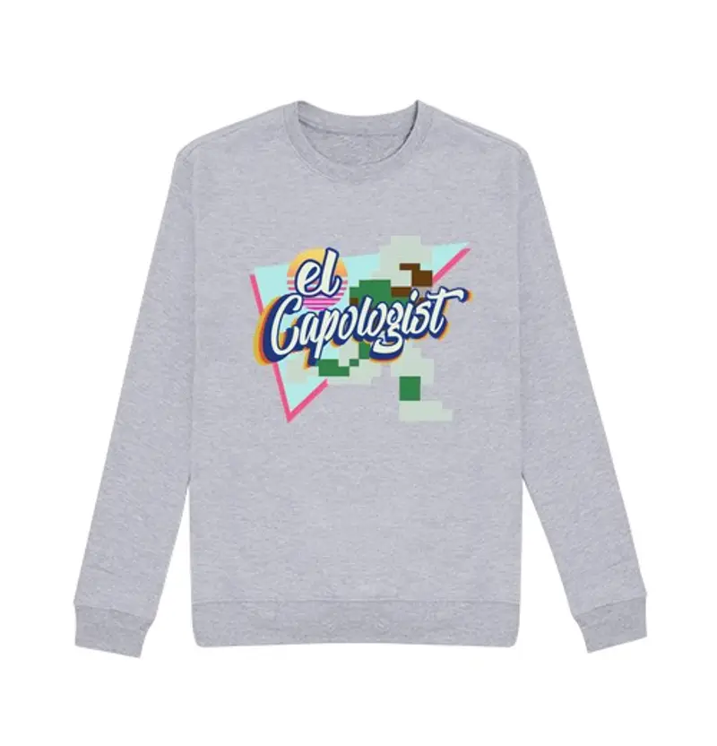 Felpa unisex cap da logo dal disegno vintage