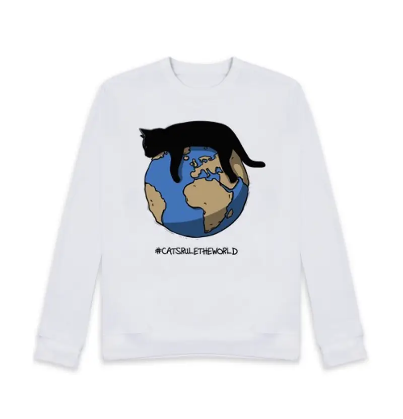 Felpa unisex cats governano il world