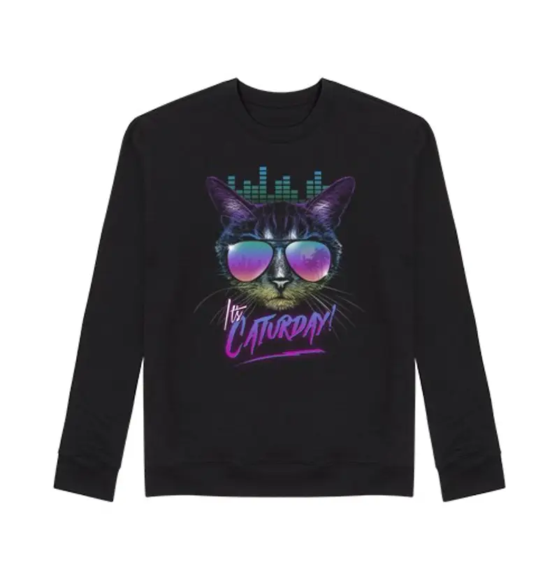 Felpa unisex caturday