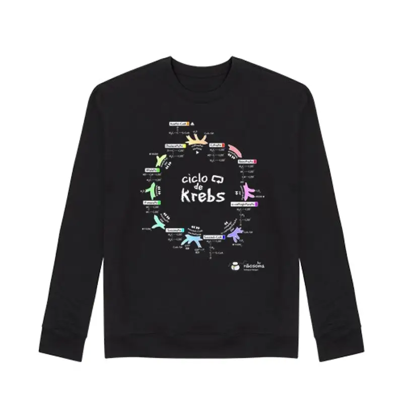 Felpa unisex ciclo di krebs (sfondi scuri)