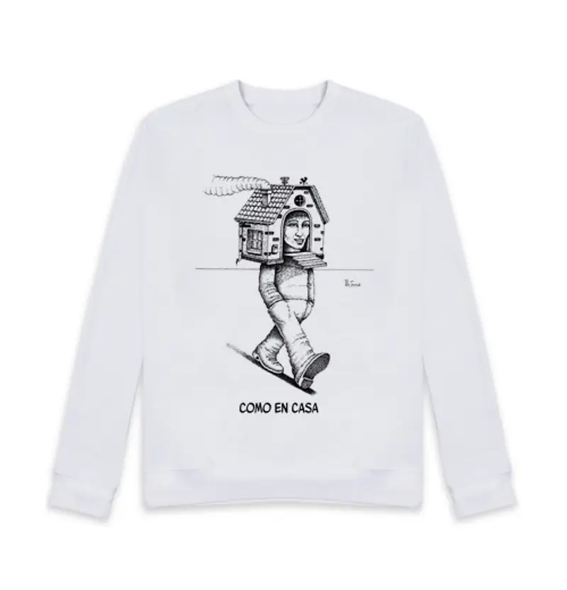 Felpa unisex come a casa