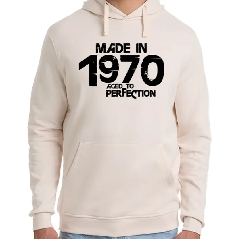 Felpa unisex con cappuccio 1970 far nero cray