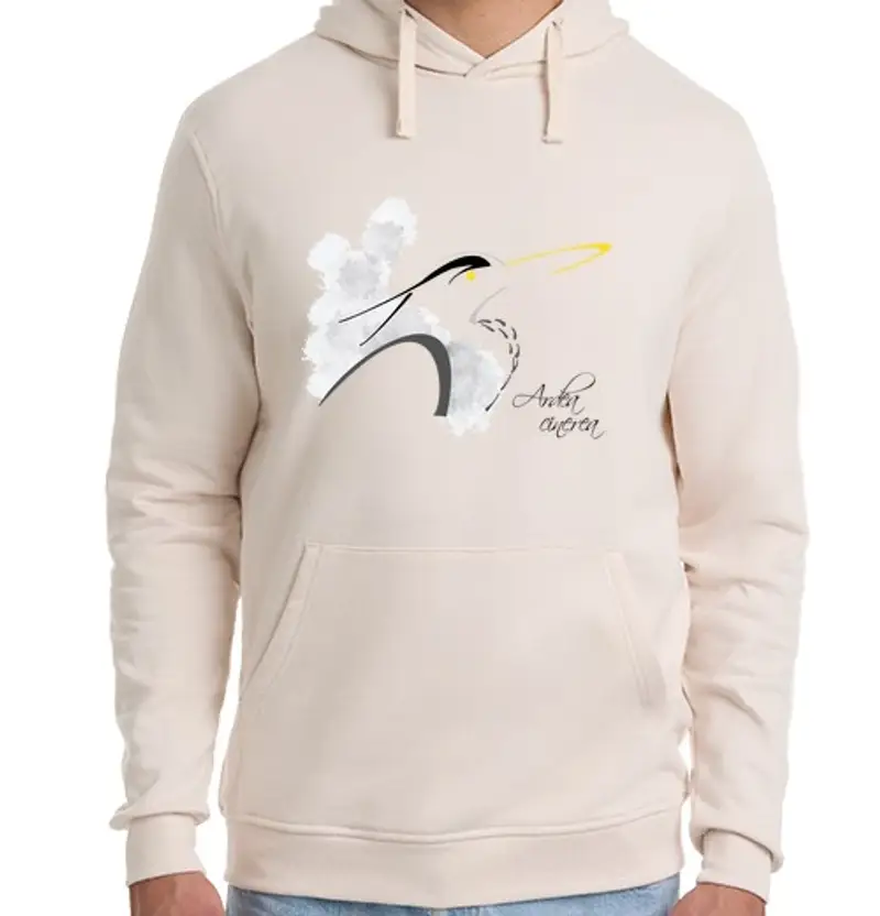 Felpa unisex con cappuccio airone