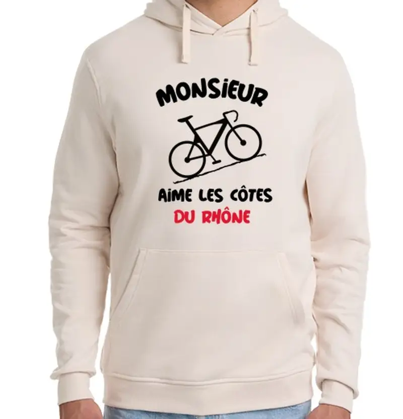 Felpa unisex con cappuccio al signore piace l39umorismo della bici