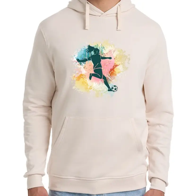 Felpa unisex con cappuccio allenatore di calcio donne calciatore r