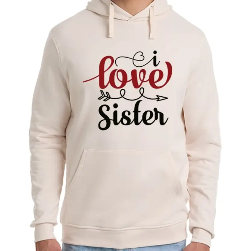 Felpa unisex con cappuccio amoree sister