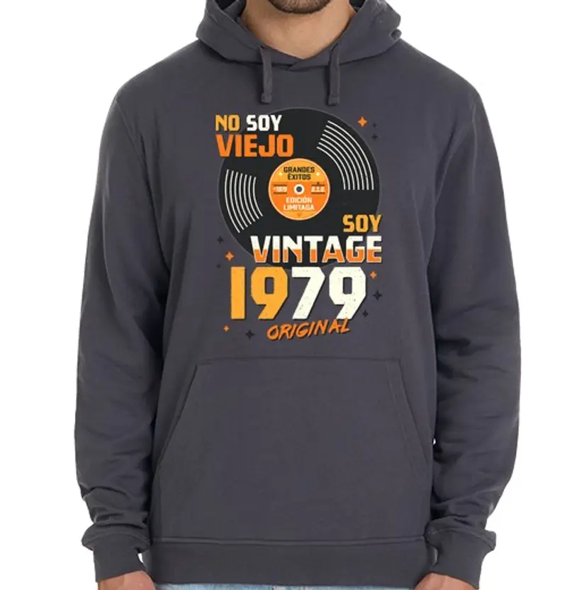 Felpa unisex con cappuccio annata 1979