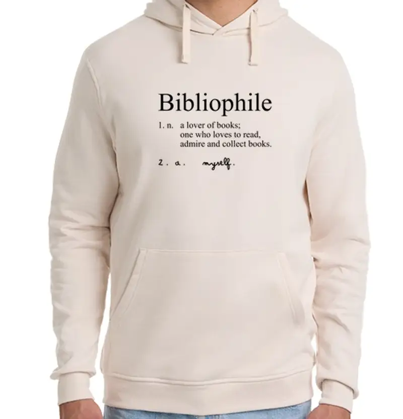 Felpa unisex con cappuccio bibliofilo
