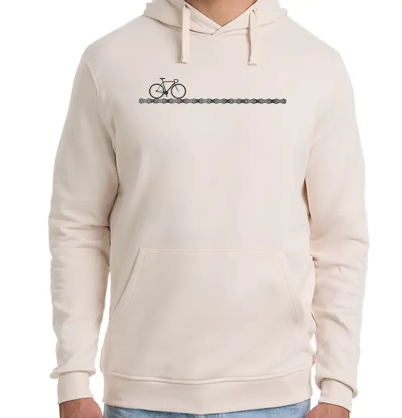 Felpa unisex con cappuccio bici ii