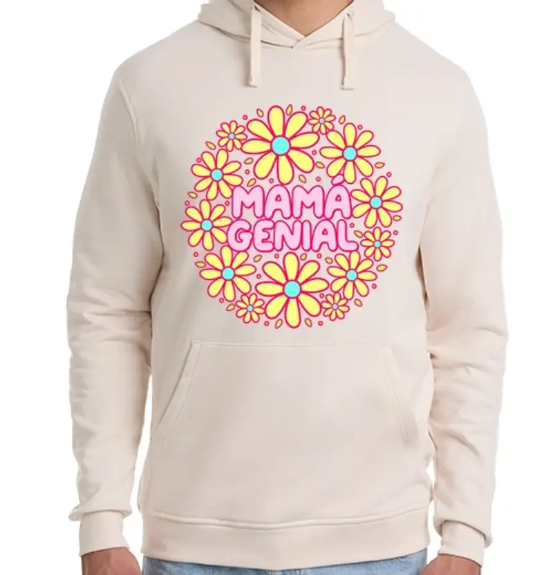 Felpa unisex con cappuccio blei mamma