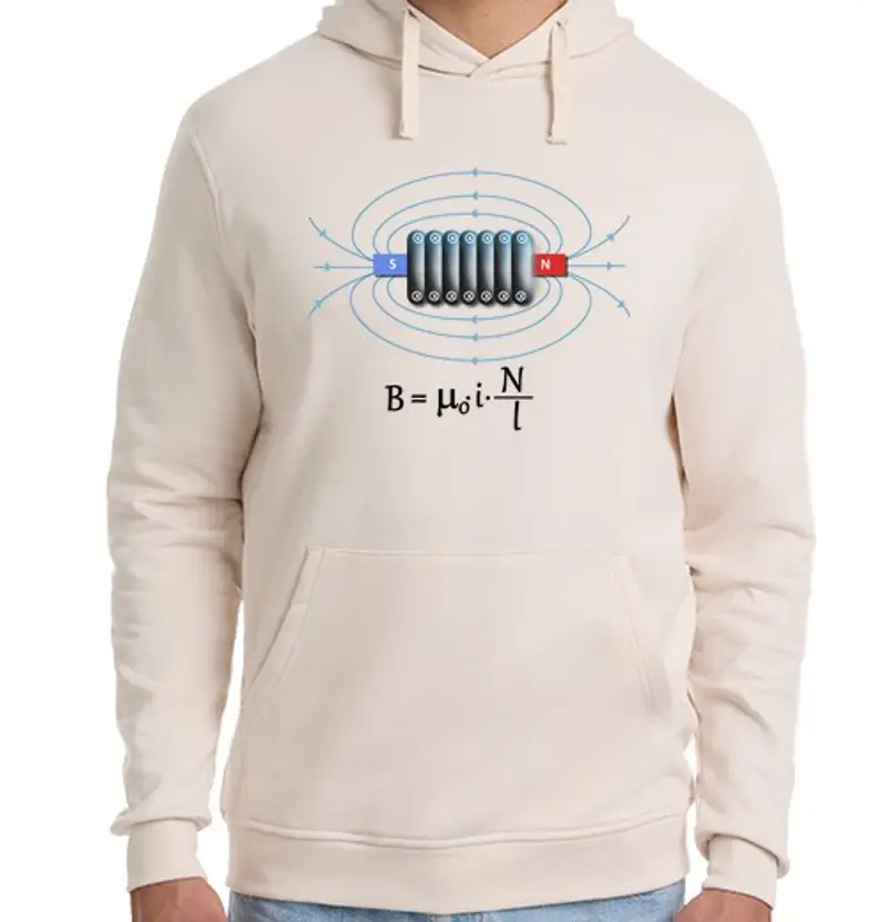 Felpa unisex con cappuccio bobina magnetica ii