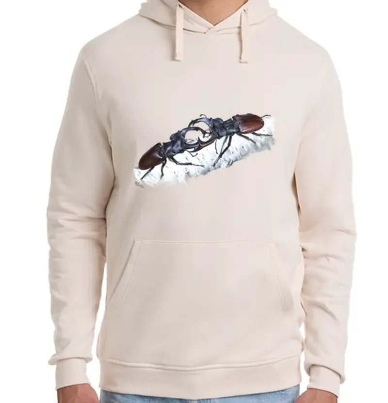 Felpa unisex con cappuccio cervi volanti