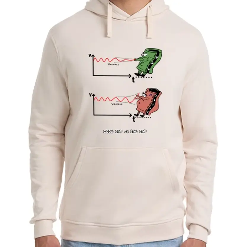 Felpa unisex con cappuccio conden sad o buono contro cattivo Filt