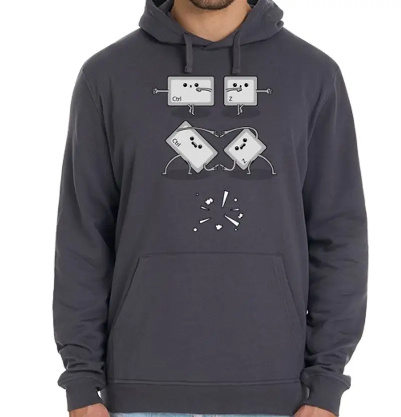 Felpa unisex con cappuccio contgiochi di ruolo z fusion (ctrl z)