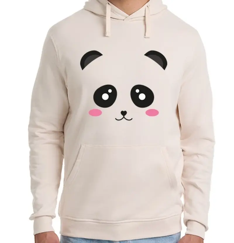 Felpa unisex con cappuccio Cute Panda