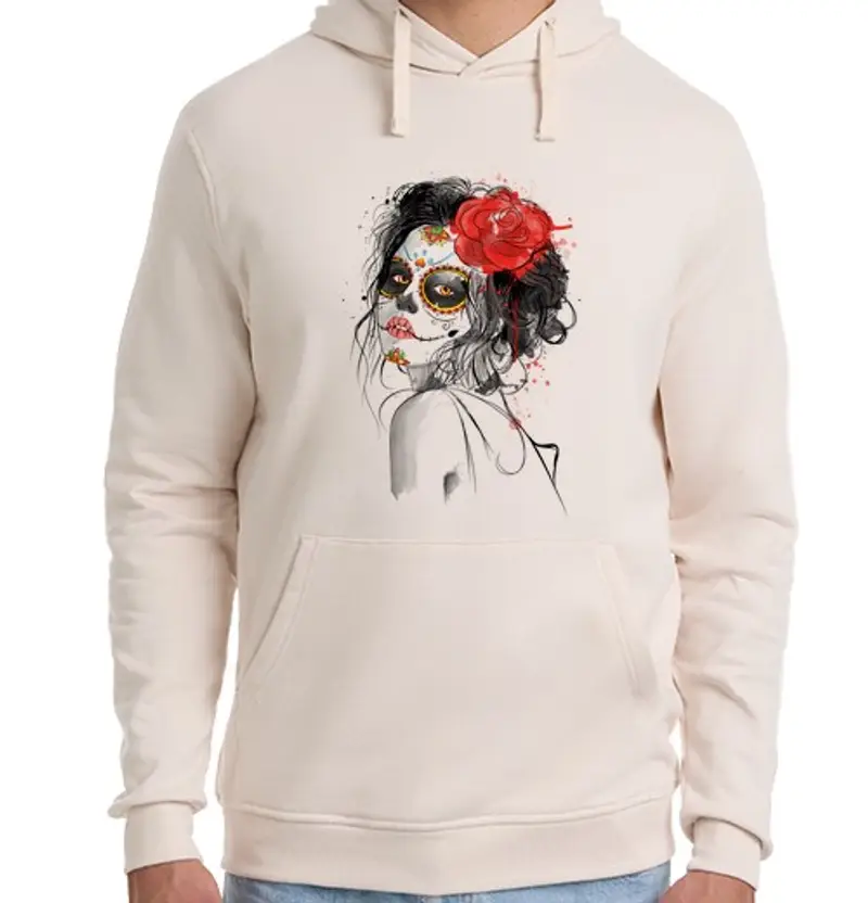 Felpa unisex con cappuccio Day of los Morti