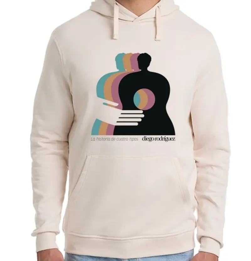 Felpa unisex con cappuccio diego rodriguez