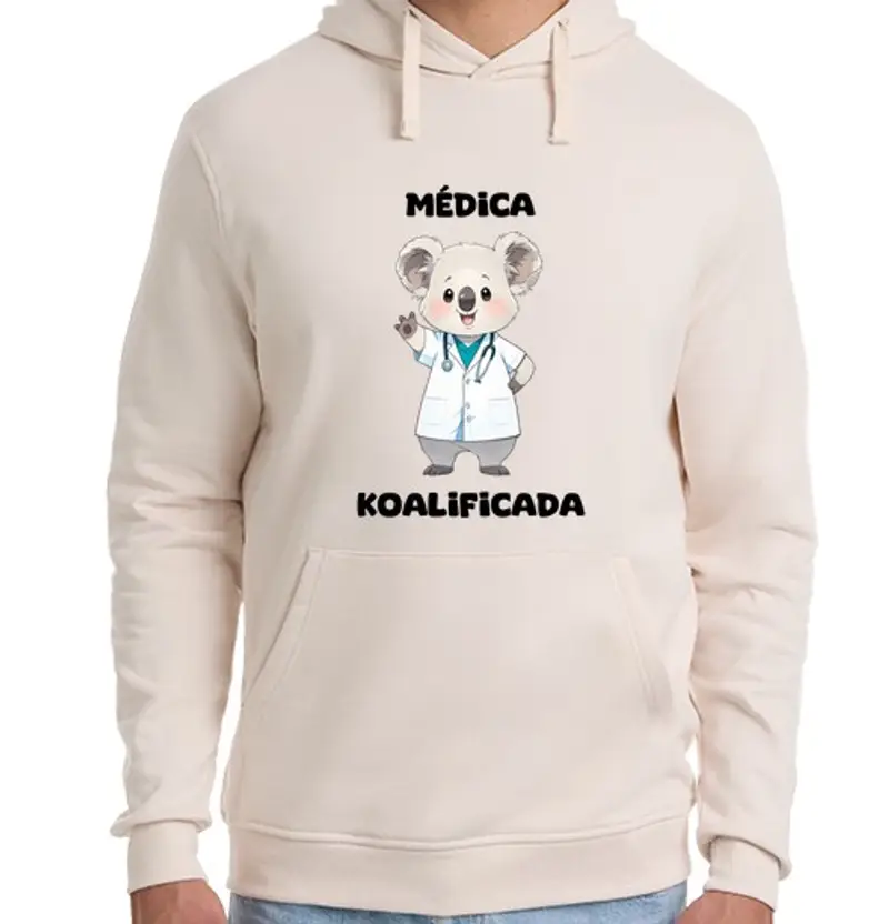 Felpa unisex con cappuccio dottore koalificato