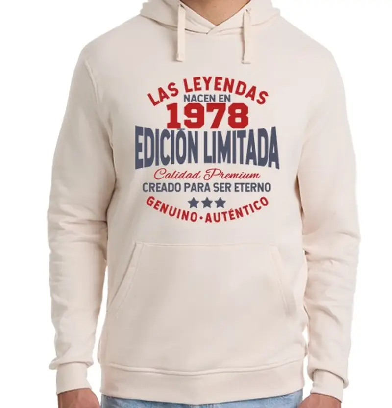 Felpa unisex con cappuccio edizione limitata 1978