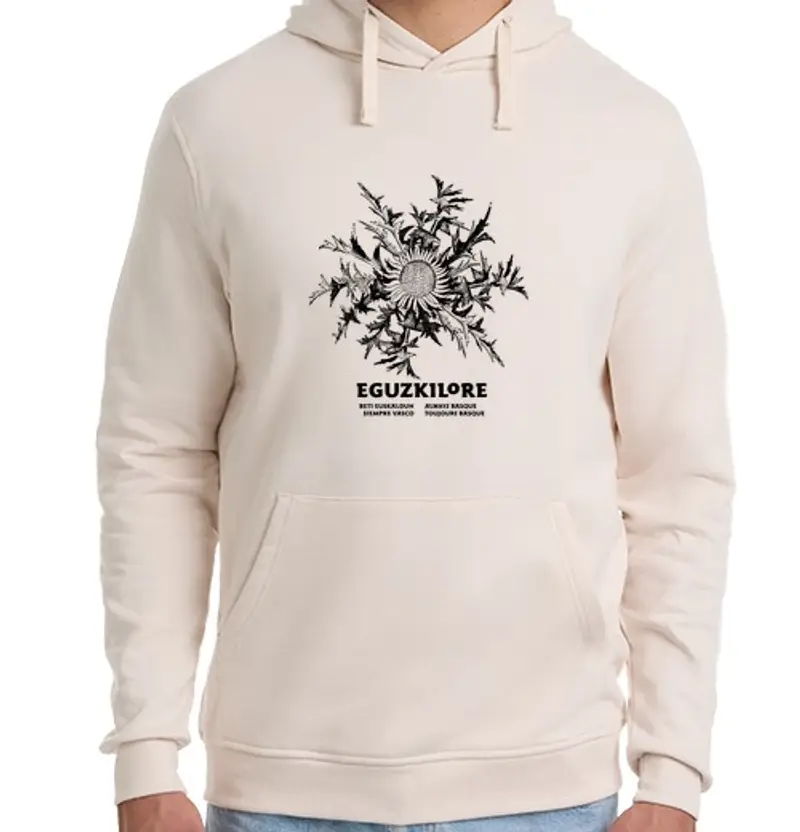 Felpa unisex con cappuccio eguzkilore 3 pos