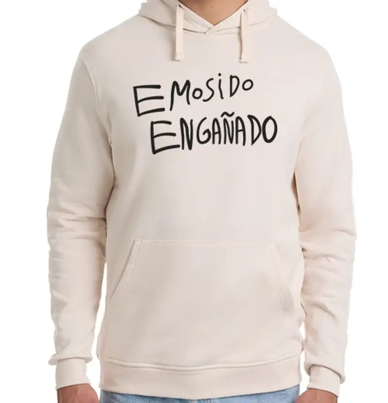 Felpa unisex con cappuccio emosido ingannato