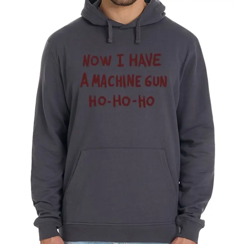 Felpa unisex con cappuccio felpa machine gun .