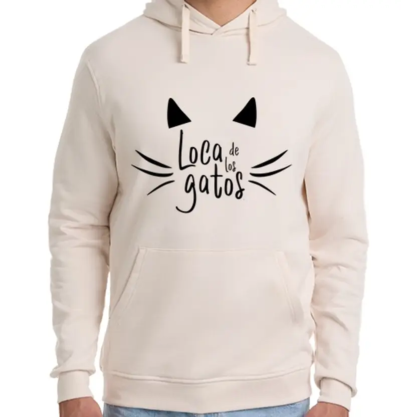 Felpa unisex con cappuccio felpa pazza los gatti