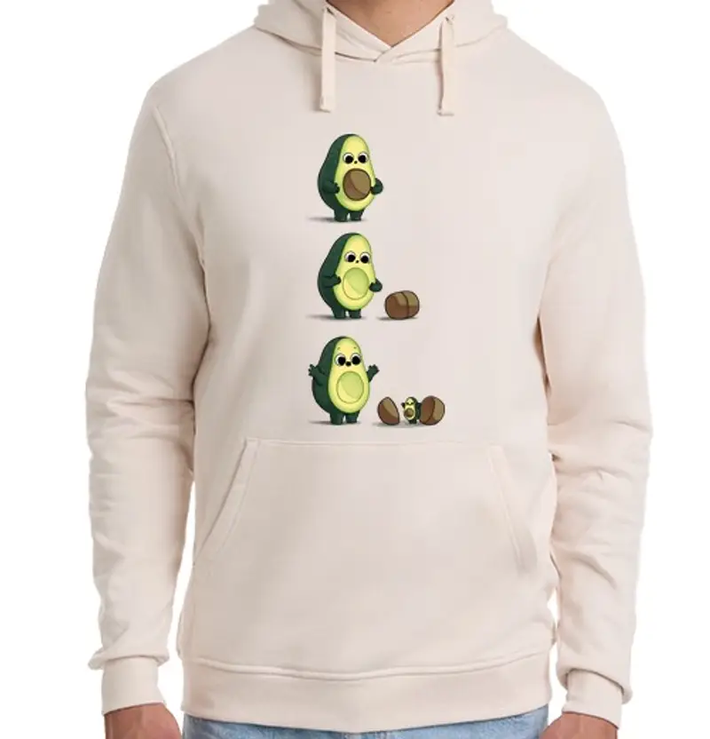 Felpa unisex con cappuccio gentile sorpresa