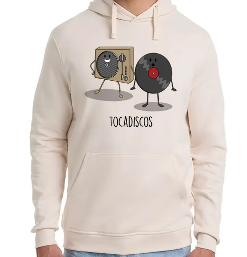 Felpa unisex con cappuccio giradischi