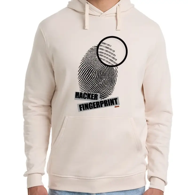 Felpa unisex con cappuccio hacker finger hacker