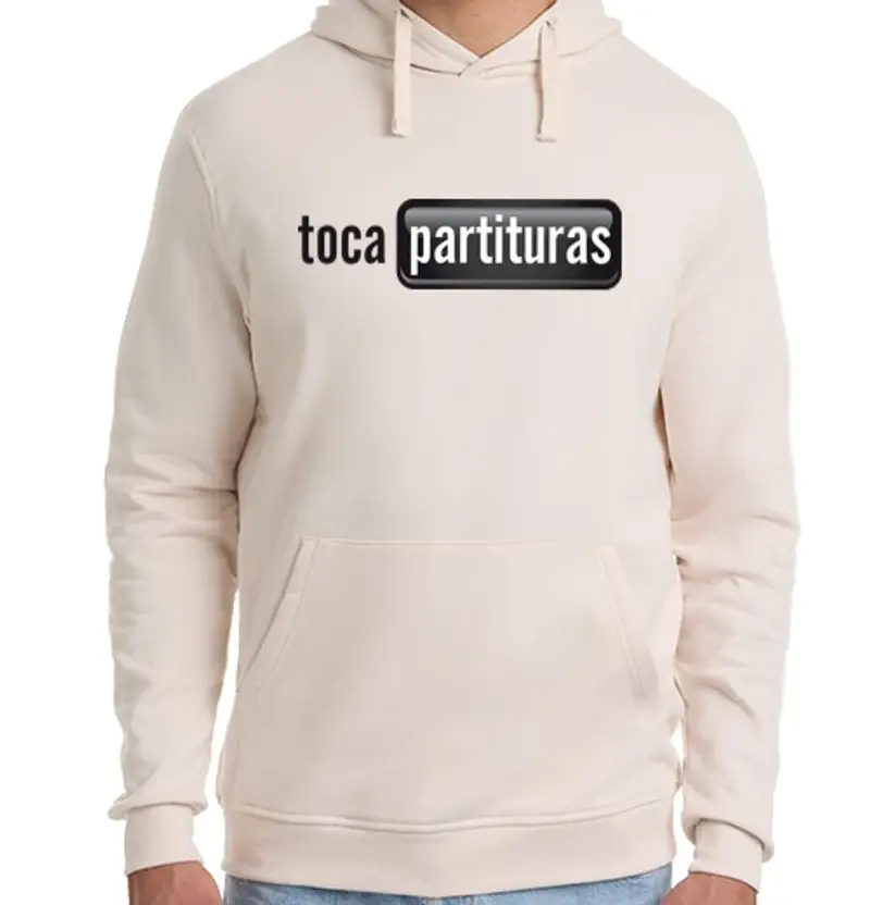 Felpa unisex con cappuccio i punteggi felpa bianco e nero uomo tocapartituras.com