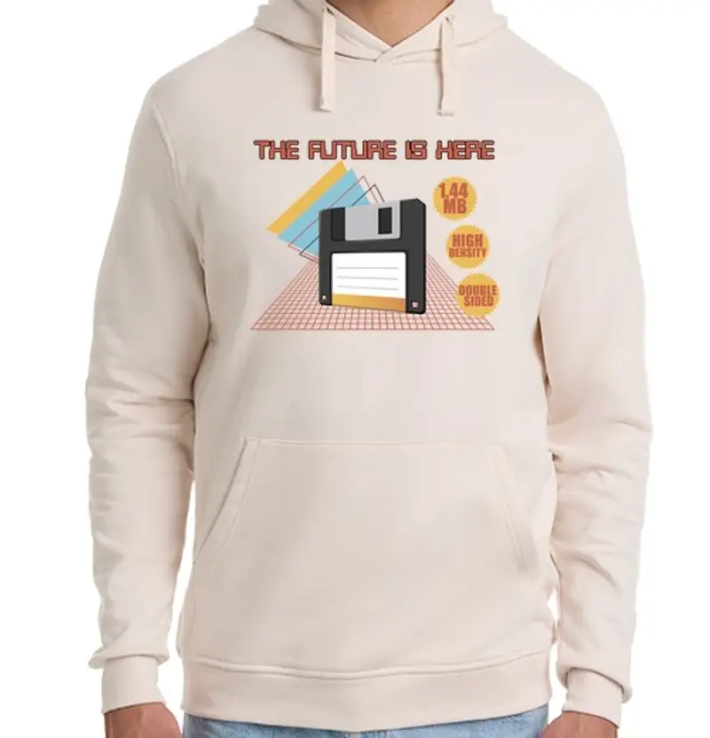Felpa unisex con cappuccio il futuro è qui